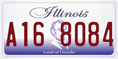 IL license plate A168084