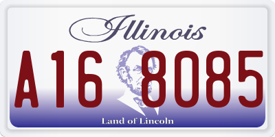 IL license plate A168085