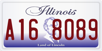 IL license plate A168089