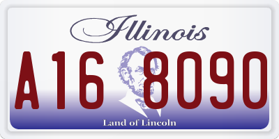 IL license plate A168090
