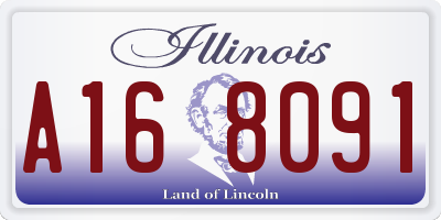 IL license plate A168091