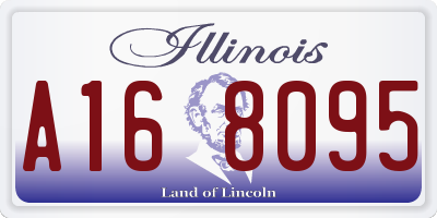IL license plate A168095