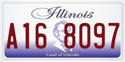 IL license plate A168097