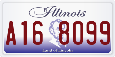 IL license plate A168099