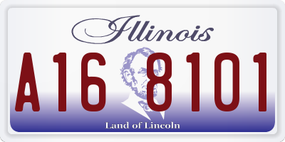IL license plate A168101