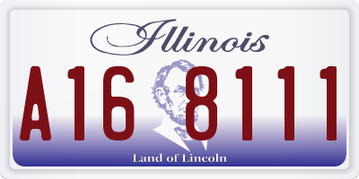 IL license plate A168111