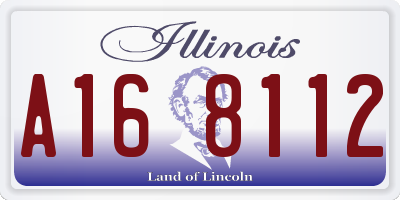 IL license plate A168112