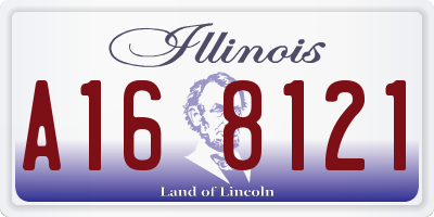 IL license plate A168121