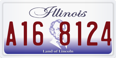 IL license plate A168124