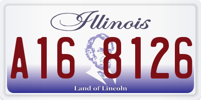 IL license plate A168126