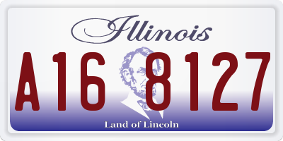 IL license plate A168127