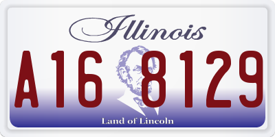 IL license plate A168129