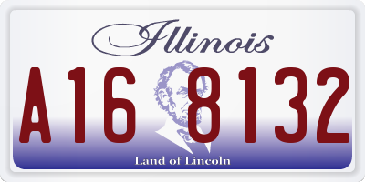 IL license plate A168132