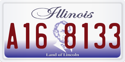 IL license plate A168133