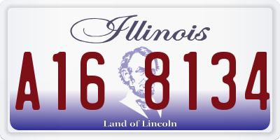 IL license plate A168134