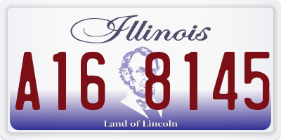 IL license plate A168145