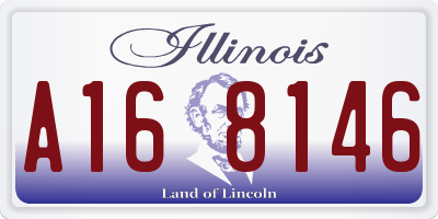 IL license plate A168146