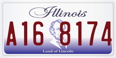 IL license plate A168174