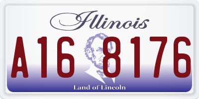 IL license plate A168176
