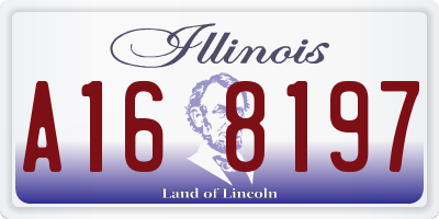 IL license plate A168197