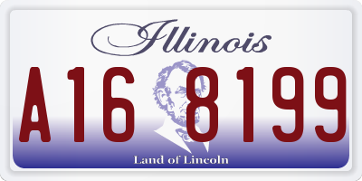 IL license plate A168199