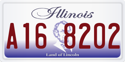 IL license plate A168202