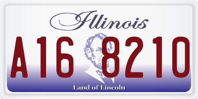 IL license plate A168210