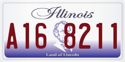 IL license plate A168211