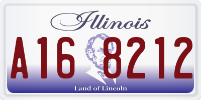 IL license plate A168212