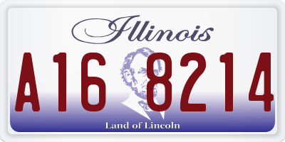 IL license plate A168214