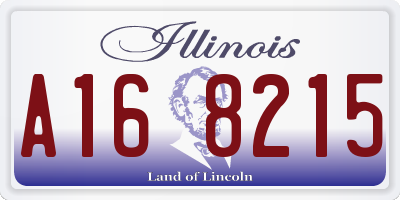 IL license plate A168215