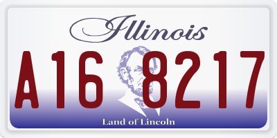 IL license plate A168217