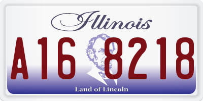 IL license plate A168218