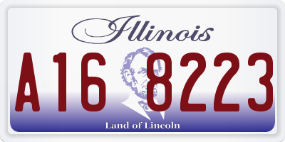 IL license plate A168223