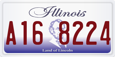 IL license plate A168224