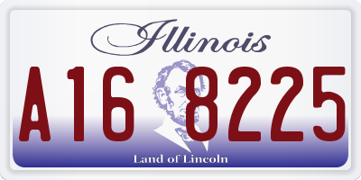 IL license plate A168225