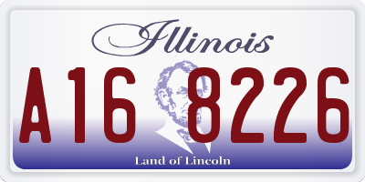 IL license plate A168226