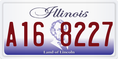 IL license plate A168227
