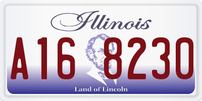 IL license plate A168230