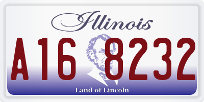 IL license plate A168232