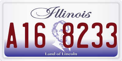 IL license plate A168233