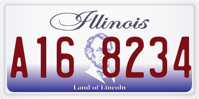 IL license plate A168234