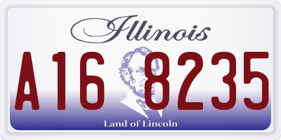 IL license plate A168235