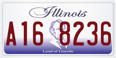 IL license plate A168236