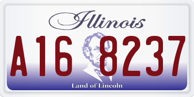 IL license plate A168237