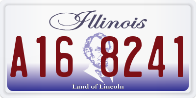 IL license plate A168241