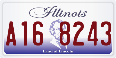 IL license plate A168243