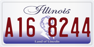 IL license plate A168244