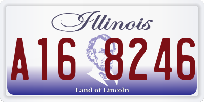 IL license plate A168246