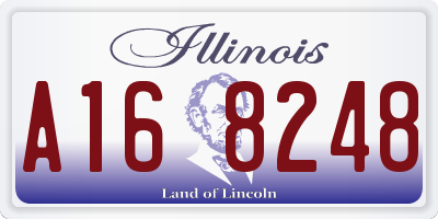 IL license plate A168248